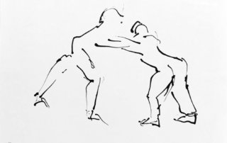 Tänzer (3), Tusche, 29,5 x 42 cm