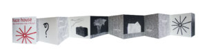 haze house and some minor traun of thought, 2014, Leporello, Siebdruck, Papier