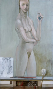 Gisela Breitling, Auf der Staffelei, 89,5 x 79,5 cm, Öl auf Leinwand, 2006