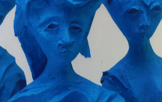 Marianne Pitzen, Blaue Figuren