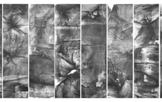 Zhen Guo, BEVOR DOWN, Tusche auf Reispapier, 192 x 400 cm, 2020