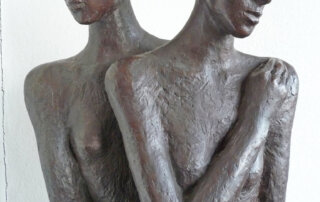 Carin Kreuzberg, Zwei Frauen, Bronze, H: 160 cm, 1989-91