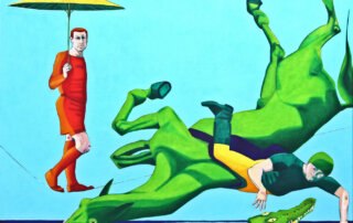 Alexandra Weidmann, in der Ruhe liegt die Kraft, 2011, 110 x 140 cm, Öl auf Leinwand
